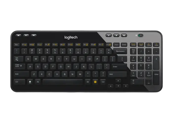 Клавиатура Logitech K360, Беспроводное, Чёрный