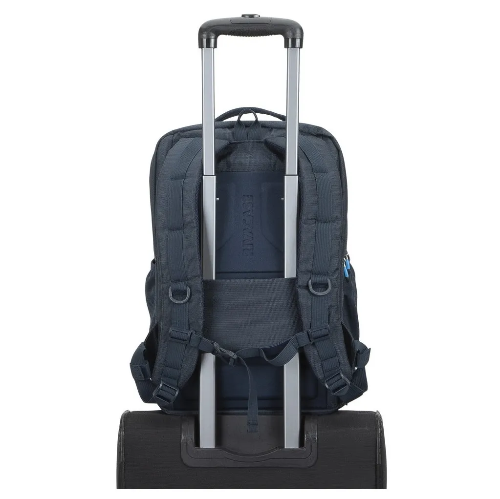 Rucsac de călătorie RivaCase Borneo, 17.3", Poliester, Albastru închis