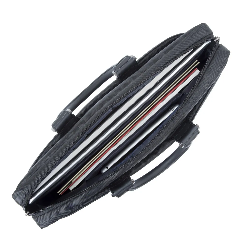 Geantă pentru Laptop RivaCase Narita, 15.6", Polyester, Negru
