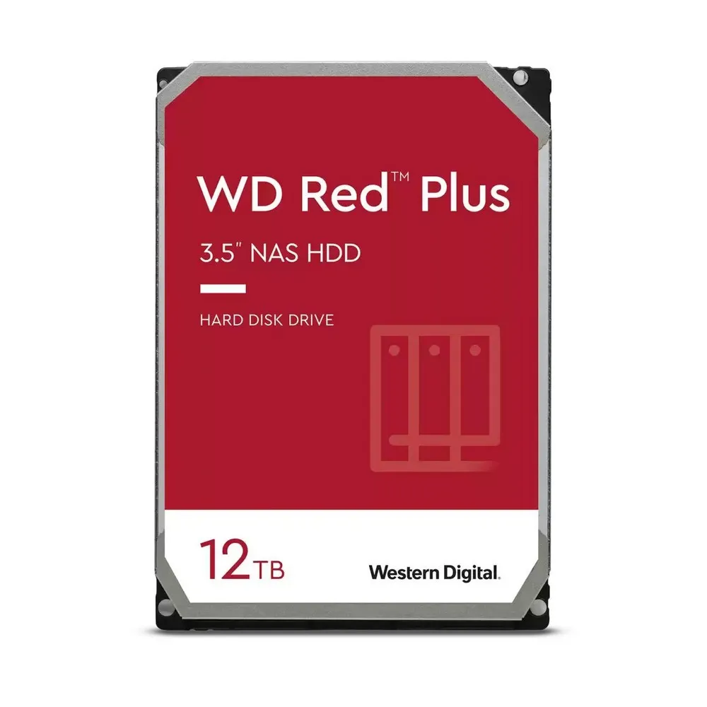 Жесткий диск Western Digital WD Red Plus, 3.5", 12 ТБ <WD120EFBX>