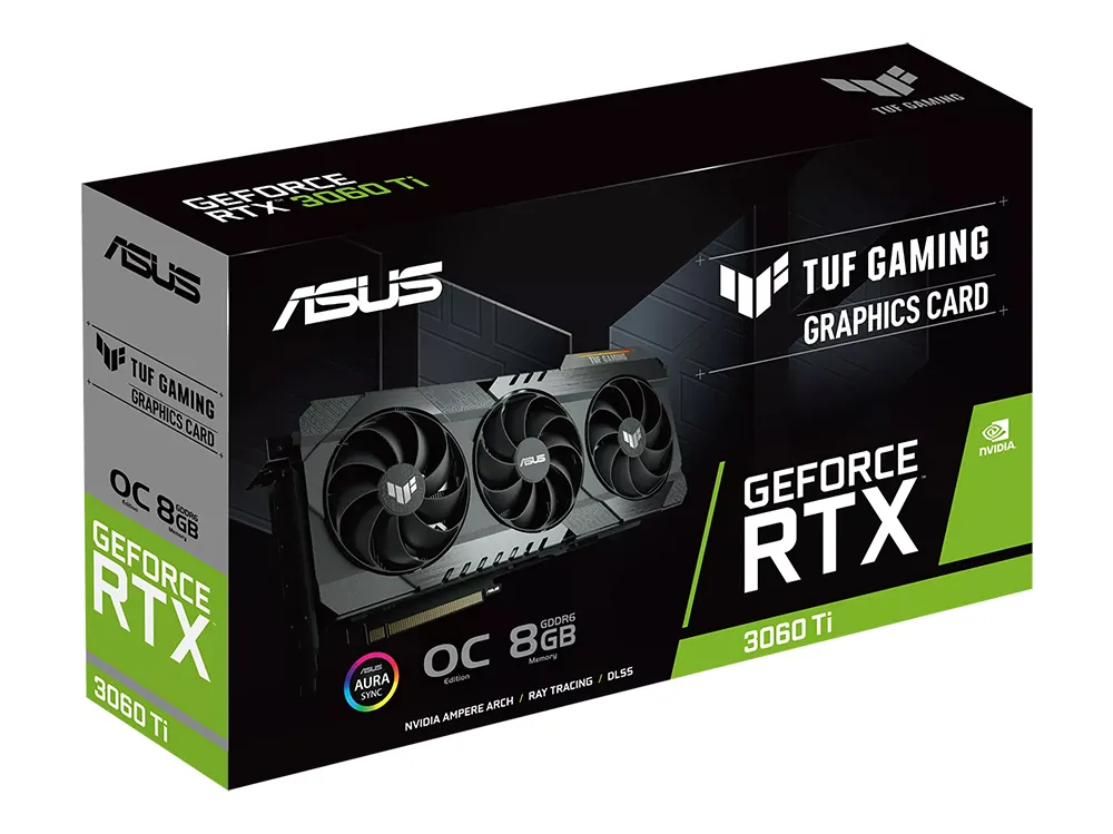 Placă Video ASUS TUF-RTX3060TI-O8GD6XGAMING,  8GB GDDR6 256bit