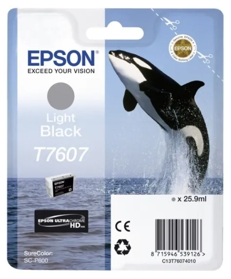 Ink Cartridge Epson T760 SC-P600 Light Black, C13T76074010