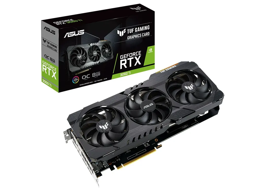 Placă Video ASUS TUF-RTX3060TI-O8GD6XGAMING,  8GB GDDR6 256bit