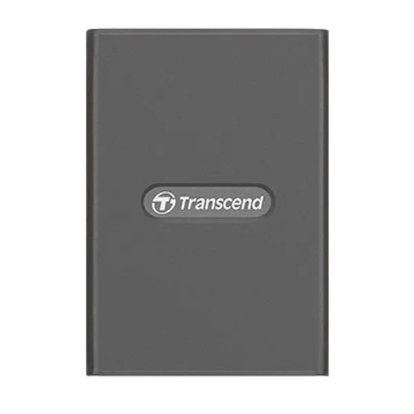 Cititor de carduri Transcend TS-RDE2, USB Type-C, USB Type-A, Gri