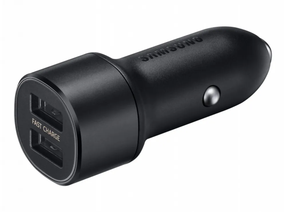 Incărcător auto Samsung Dual Fast Car Charger, 15W, Negru