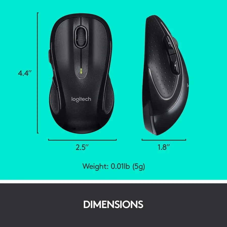 Беcпроводная мышь Logitech M510, Чёрный