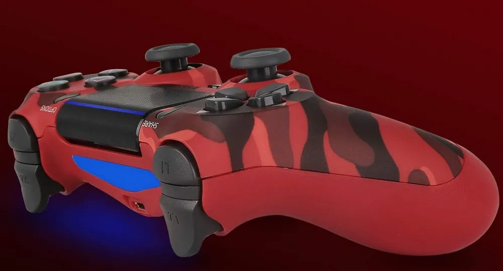 Controller wireless SONY PS DualShock 4 V2 Red Camouflage