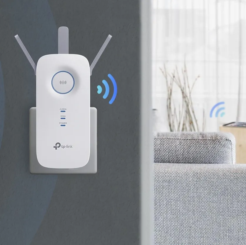 Усилитель Wi‑Fi сигнала TP-LINK RE450, 450 Мбит/с, 1300 Мбит/с, Белый