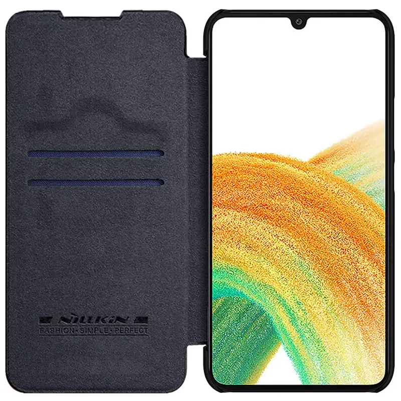 Чехол книжка Nillkin Galaxy A34 - Qin LC, Чёрный