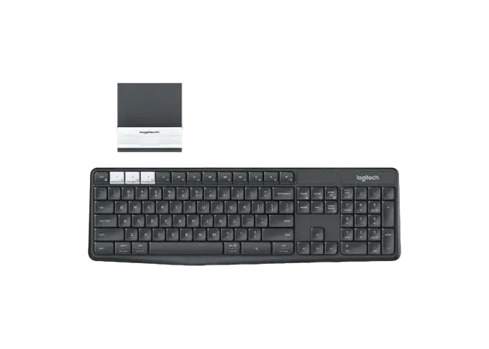 Клавиатура Logitech K375s, Беспроводное, Графитовый