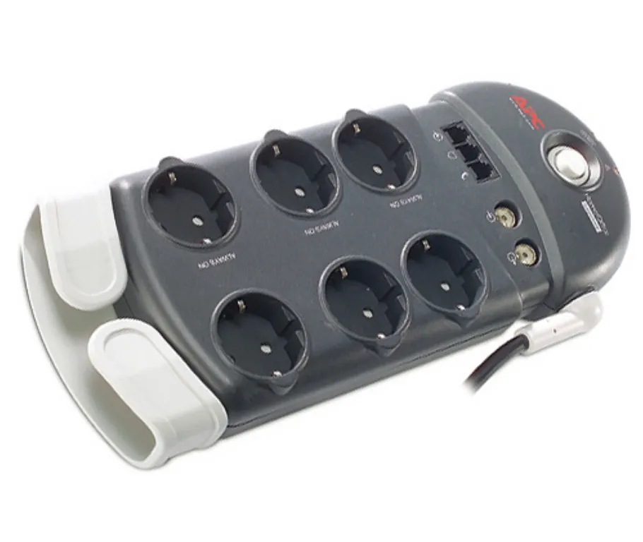 Prelungitor electric APC SurgeArrest PH6VT3-RS, 6 Prize, 2,4m, Gri