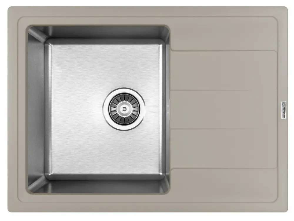 Кухонная мойка из кварца/нержав. Florentina-COMBI 650 Gri