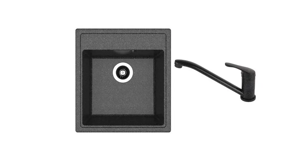 НАБОР мойки Dr Gans Nika 470 + SanDonna F 1066 чёрный