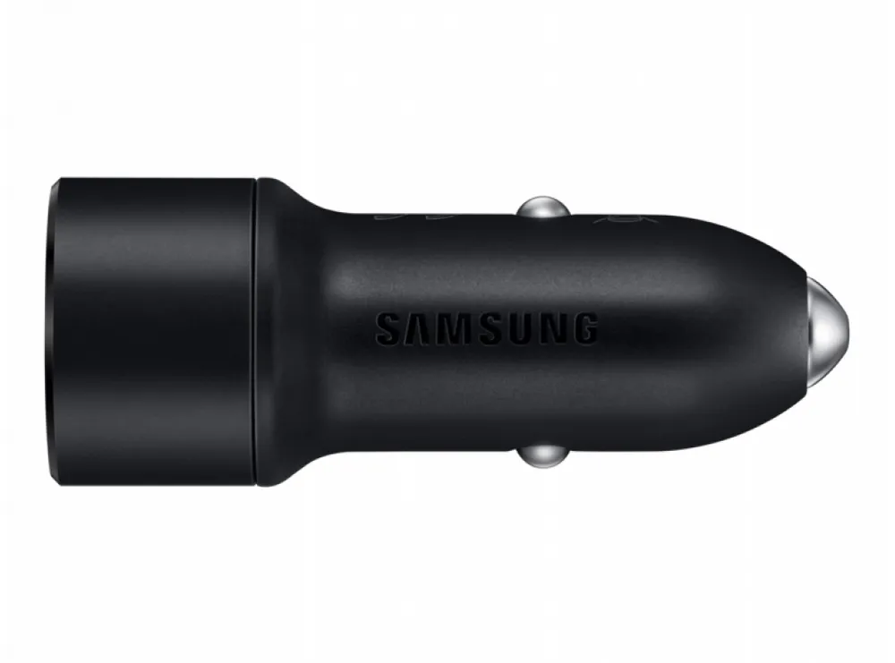 Incărcător auto Samsung Dual Fast Car Charger, 15W, Negru