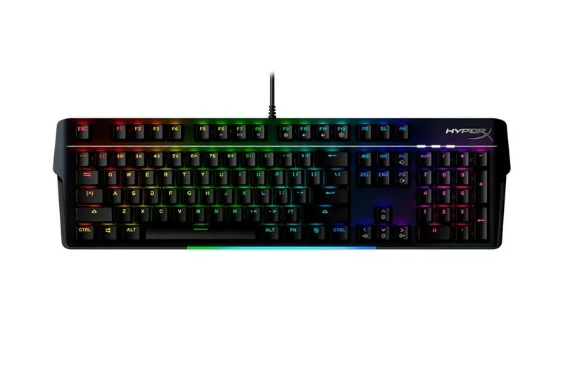 Gaming Keyboard HyperX Alloy MKW100, Mechanical, Aluminum Frame, Wrist rest, Red SW, US Layout, USB