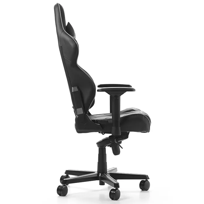 Scaun Gaming DXRacer Racing Pro, PU Piele, Negru/Gri