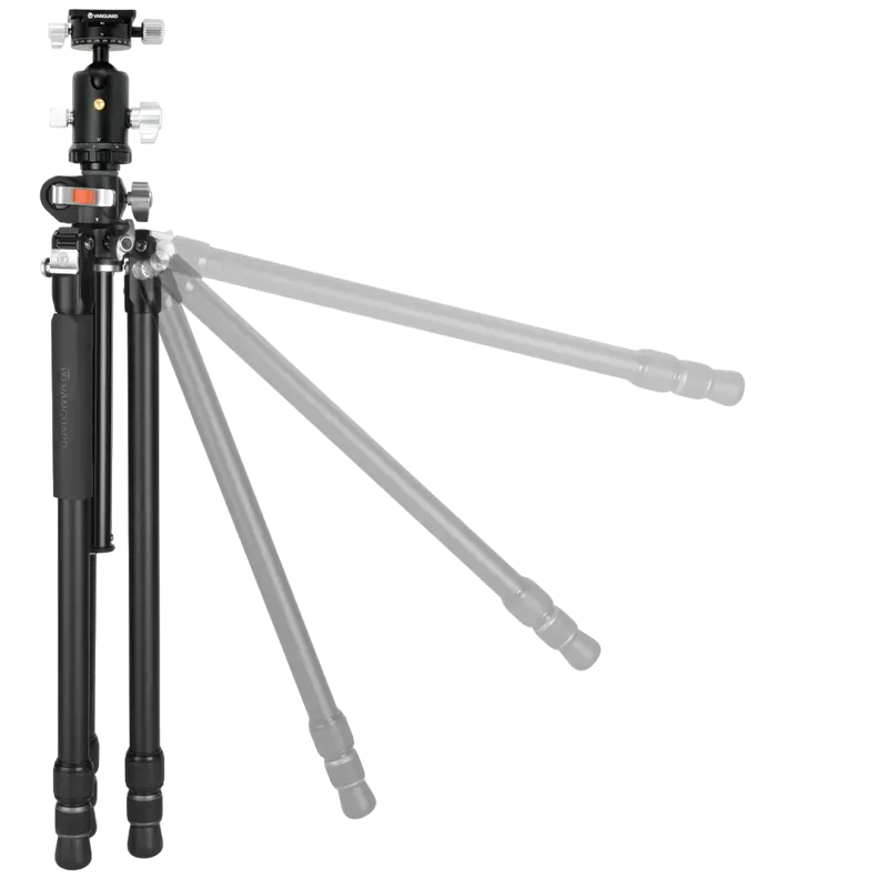 Tripied Foto-Video Vanguard VEO3+ 303ABS, Cap trepied de minge, Negru