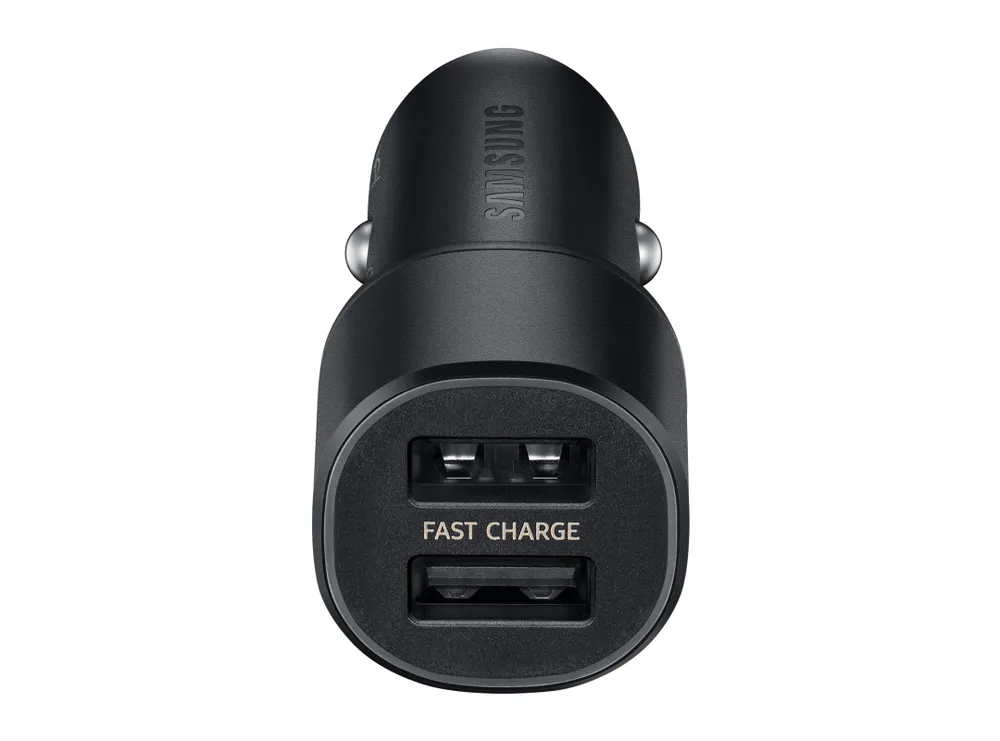 Incărcător auto Samsung Dual Fast Car Charger, 15W, Negru