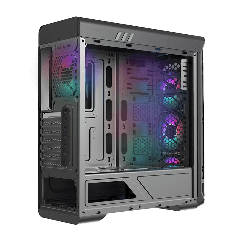 Carcasă PC Gamemax StarLight FRGB, Midi-Tower, ATX, Negru