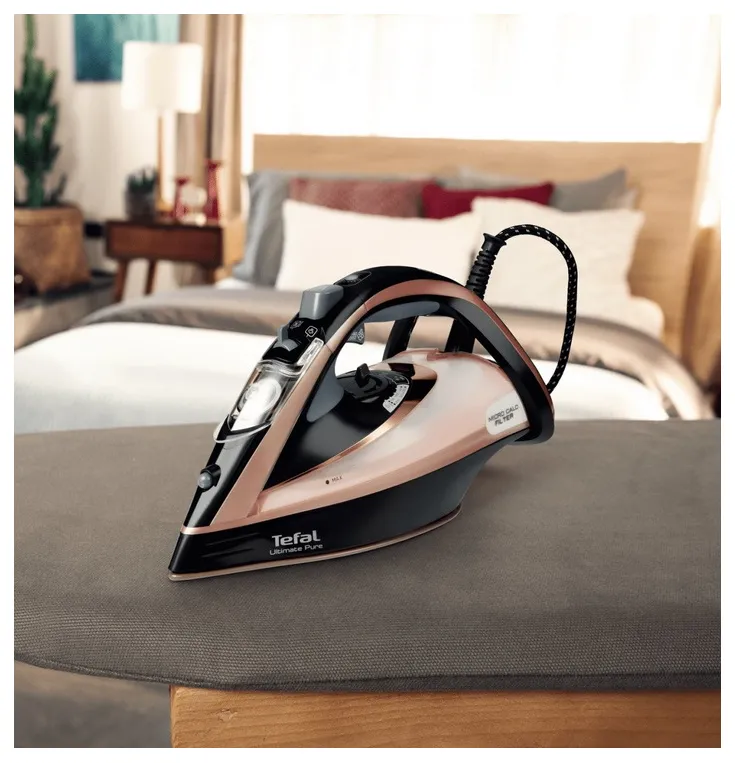 Утюг Tefal Ultimate Pure FV9845E0, 3200Вт, Чёрный