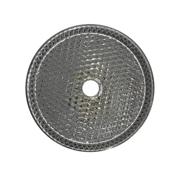 Lavoar din sticla securizata SanDonna Mira Rotund (Transparent-Negru)