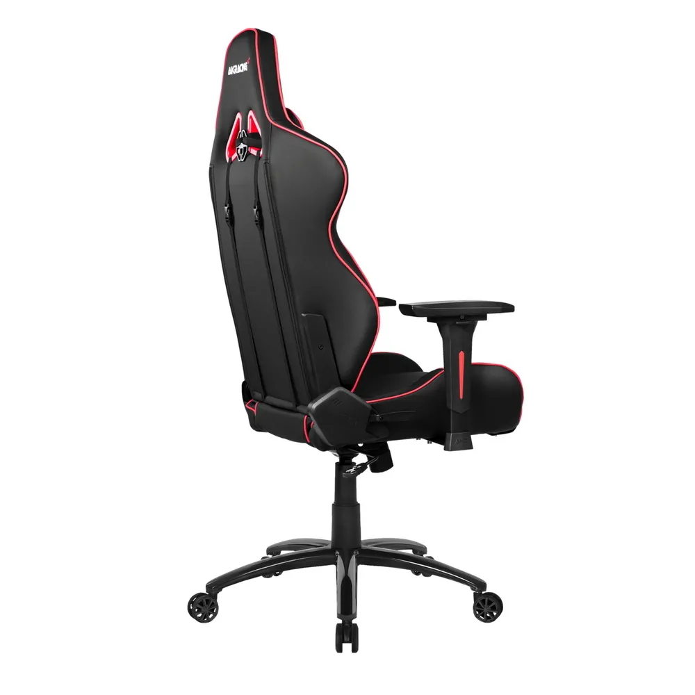 Scaun Gaming AKRacing CORE LX Plus, PU piele, Negru/Rosu
