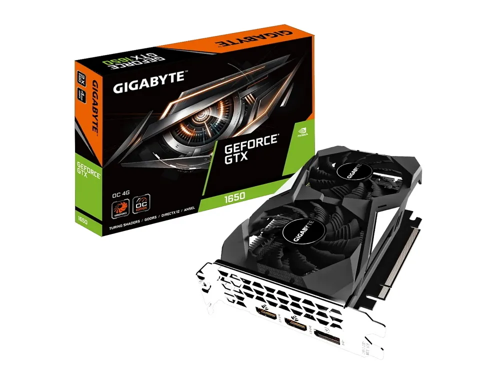 Видеокарта Gigabyte GV-N1650OC-4GD,  4ГБ GDDR5 128бит