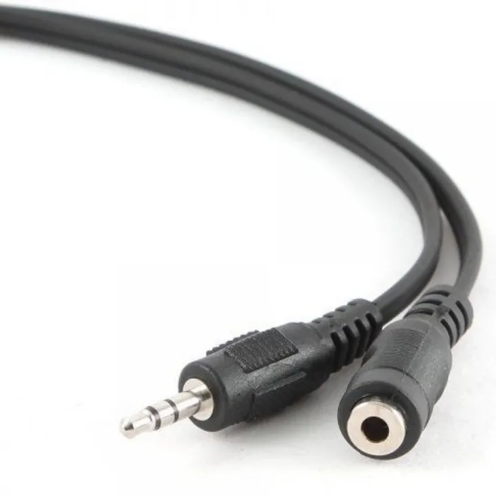 Cablu audio Cablexpert CCA-423-5M, 3.5mm 3-pin (F) - 3.5mm 3-pin (M), 5m, Negru