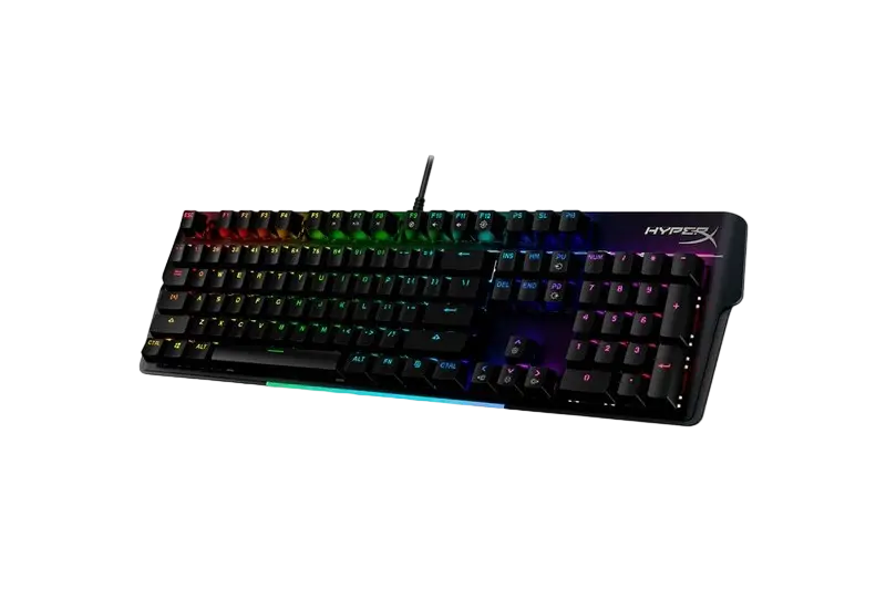 Gaming Keyboard HyperX Alloy MKW100, Mechanical, Aluminum Frame, Wrist rest, Red SW, RGB, USB