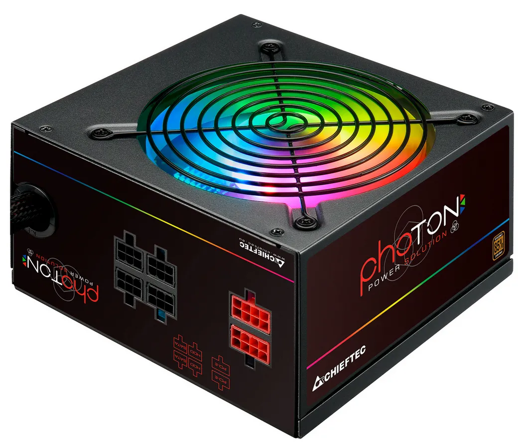 Блок питания для компьютеров Chieftec CTG-750C-RGB, 750Вт, ATX, Полумодульный