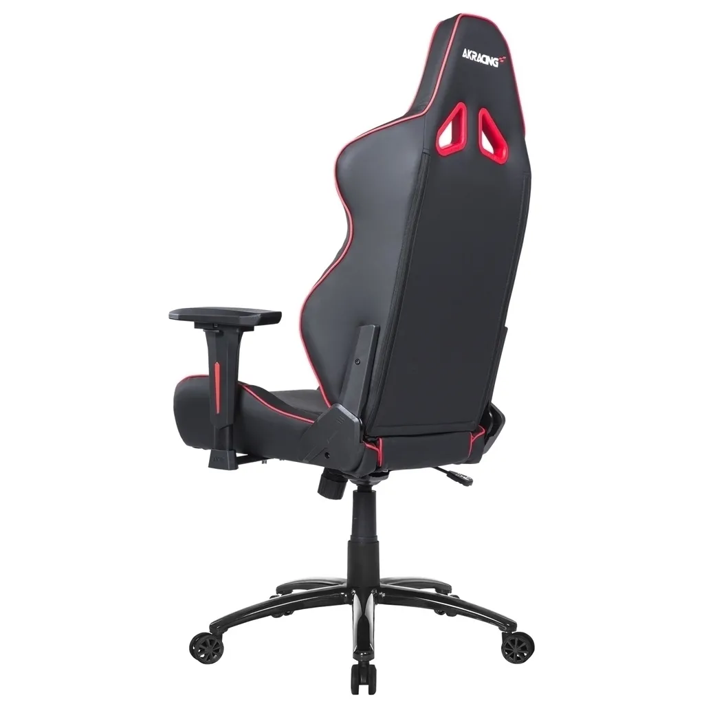 Scaun Gaming AKRacing CORE LX Plus, PU piele, Negru/Rosu