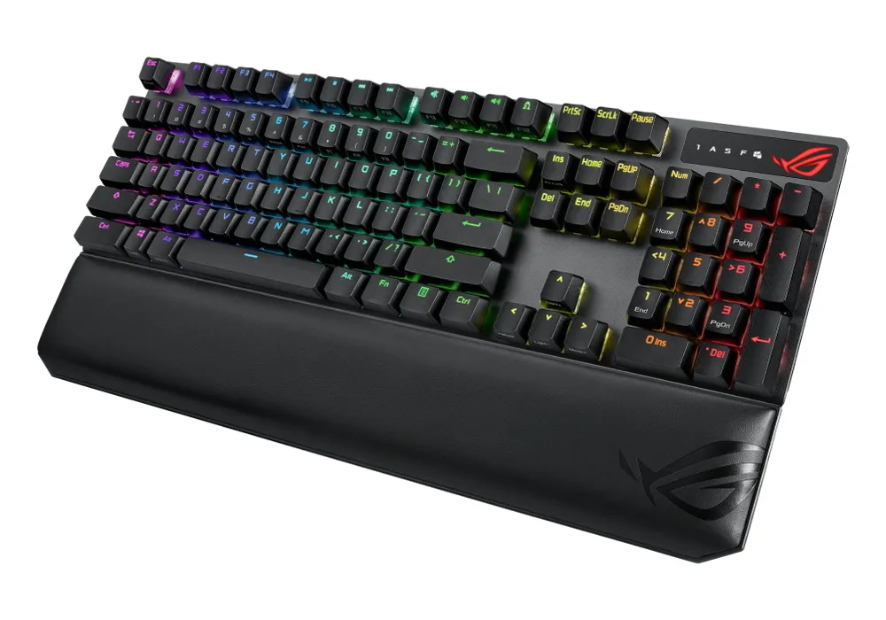 Клавиатура ASUS ROG Strix Scope NX Wireless Deluxe, Беспроводное, Чёрный