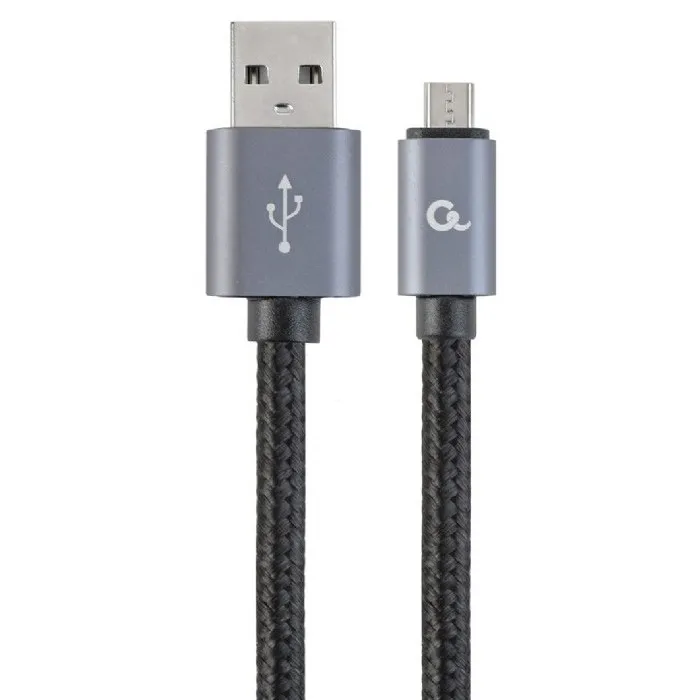 Кабель для зарядки и синхронизации Cablexpert CCB-mUSB2B-AMBM-6, USB Type-A/micro-USB, 1,8м, Серебристый
