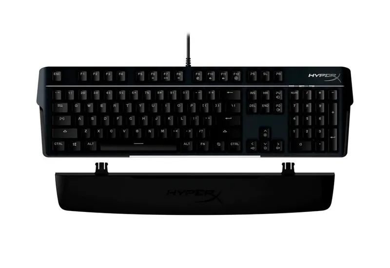 Gaming Keyboard HyperX Alloy MKW100, Mechanical, Aluminum Frame, Wrist rest, Red SW, RGB, USB
