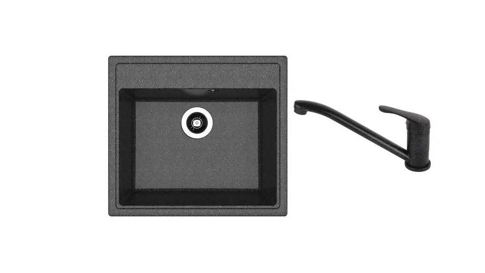 НАБОР мойки Dr Gans Nika 570 + SanDonna F 1066 чёрный