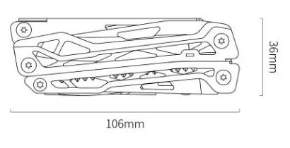 Cuțit multifuncțional Xiaomi NexTool, Negru
