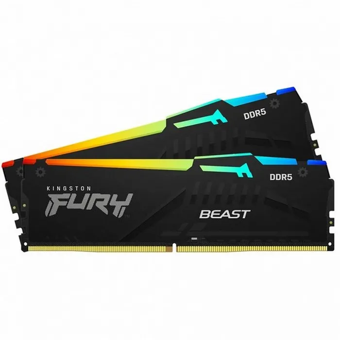 Оперативная память Kingston FURY Beast RGB, DDR5 SDRAM, 5200 МГц, 64Гб, KF552C40BBAK2-64
