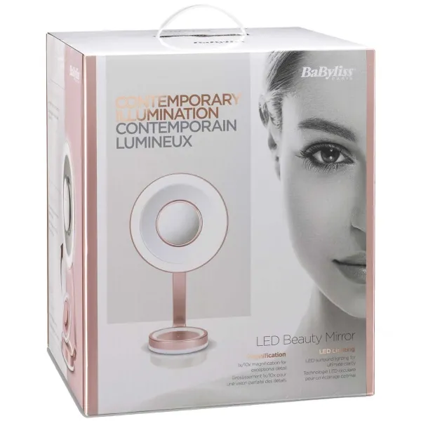 Зеркало Косметическое BaByliss 9450E, Розовый