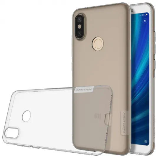 Чехол Nillkin Mi A2 Lite / 6 Pro - Ultra thin TPU - Nature, Серый