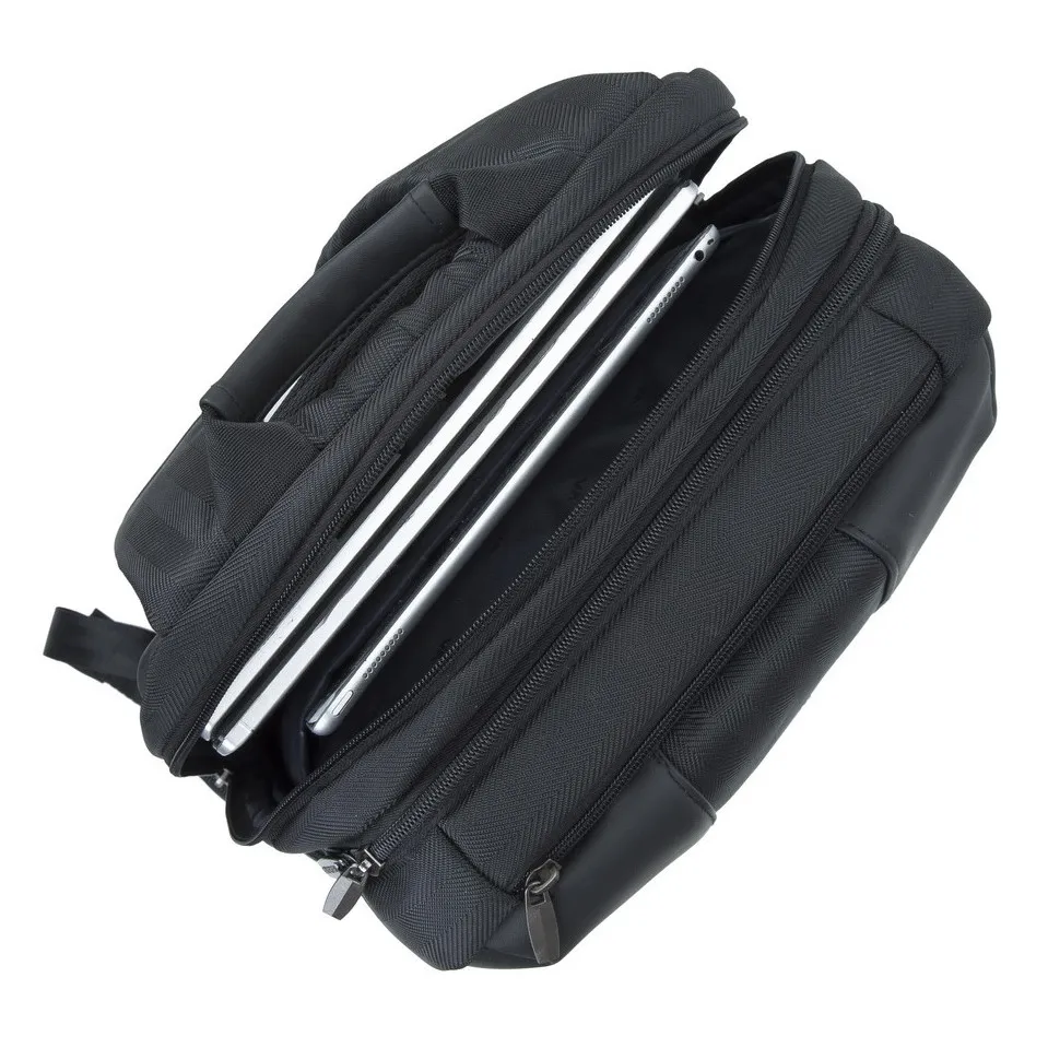 Rucsac pentru Laptop RivaCase Narita, 15.6", Poliester, Negru