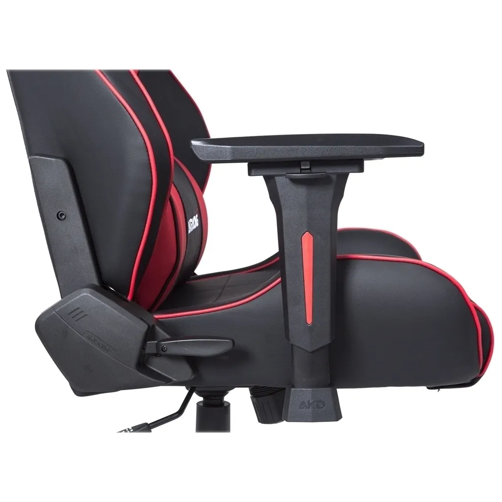 Scaun Gaming AKRacing CORE LX Plus, PU piele, Negru/Rosu