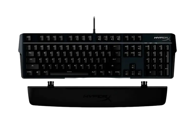 Gaming Keyboard HyperX Alloy MKW100, Mechanical, Aluminum Frame, Wrist rest, Red SW, RGB, USB