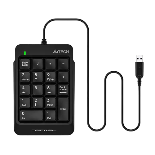 Клавиатура A4Tech FK13P, Проводное, Чёрный