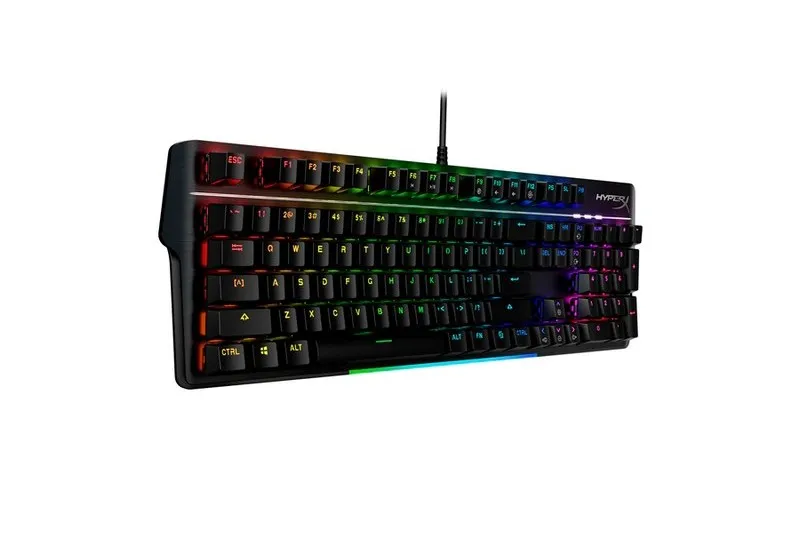 Gaming Keyboard HyperX Alloy MKW100, Mechanical, Aluminum Frame, Wrist rest, Red SW, RGB, USB