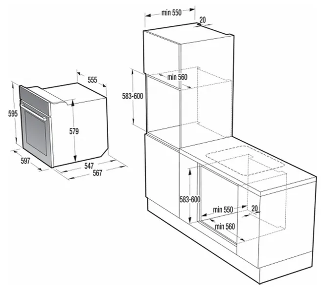Cuptor Electric Gorenje BO 758 ORAB, Negru