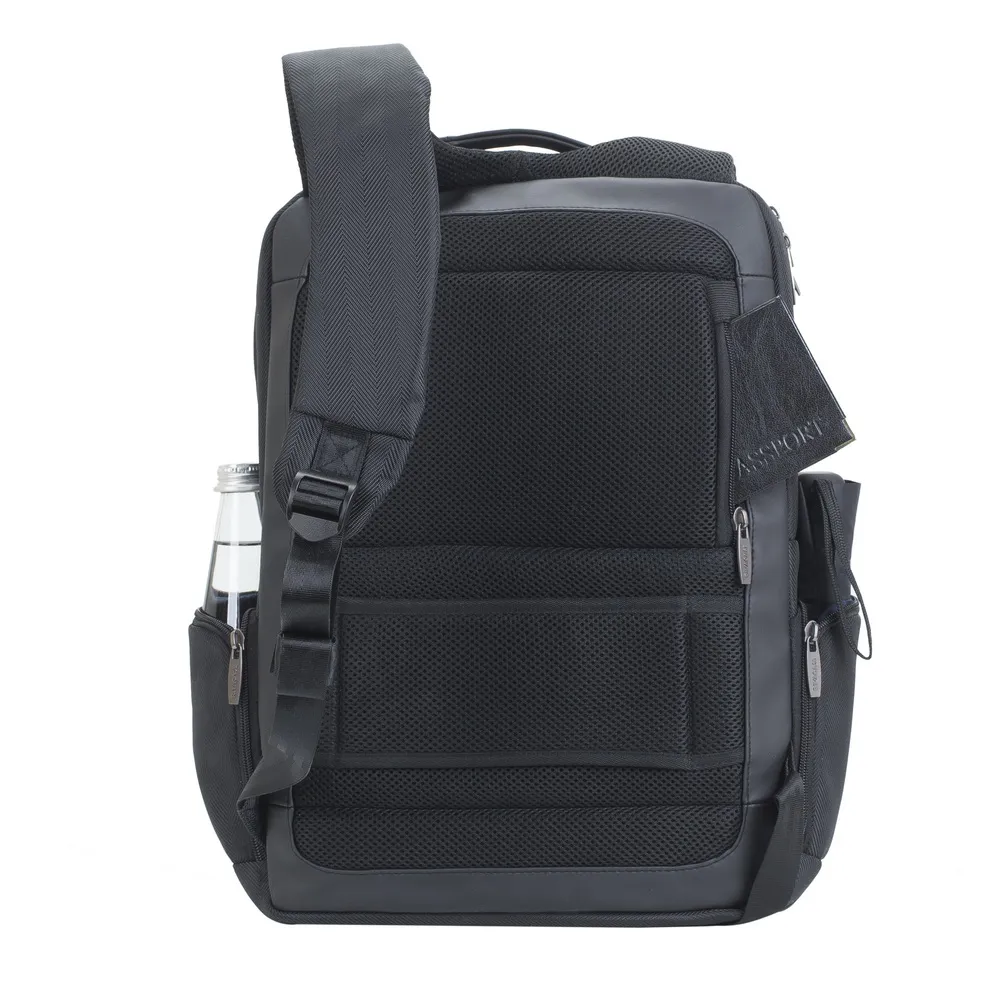 Rucsac pentru Laptop RivaCase Narita, 15.6", Poliester, Negru