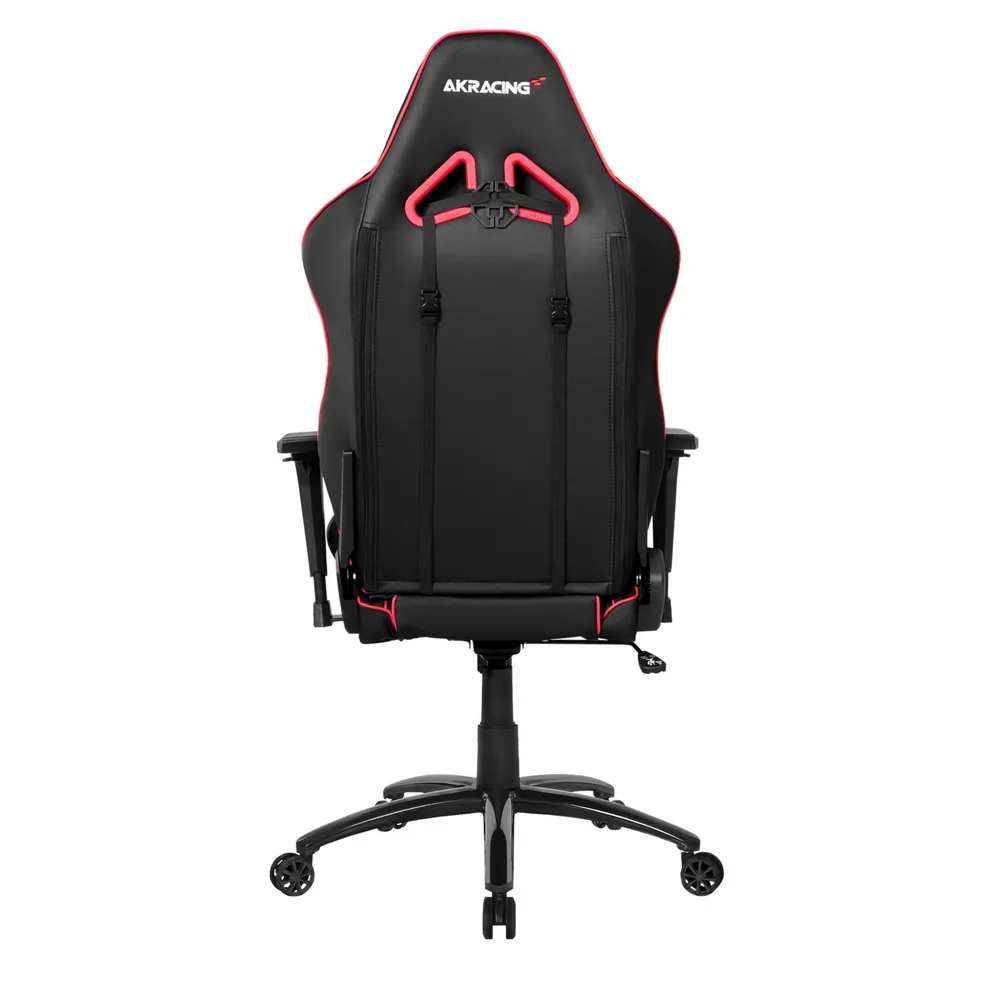 Scaun Gaming AKRacing CORE LX Plus, PU piele, Negru/Rosu