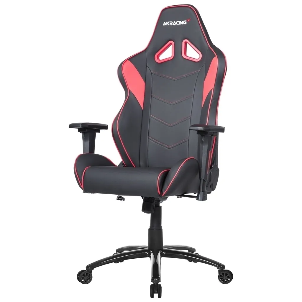 Scaun Gaming AKRacing CORE LX Plus, PU piele, Negru/Rosu