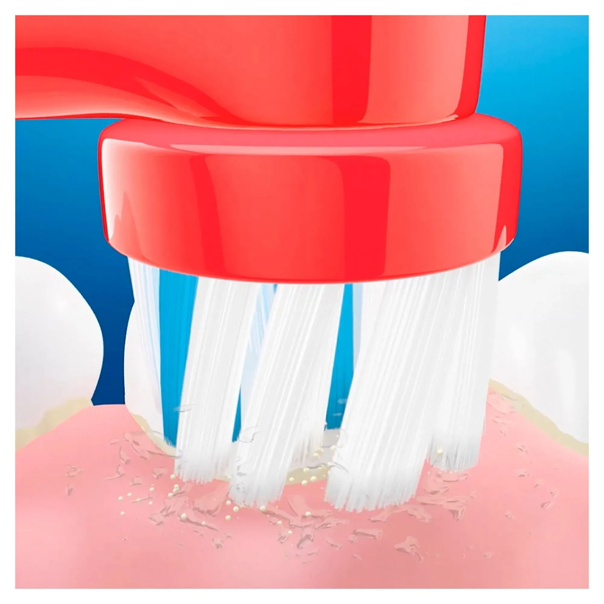 Насадка для электрической зубной щетки Oral-B Kids Mickey, Красный