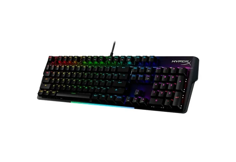 Gaming Keyboard HyperX Alloy MKW100, Mechanical, Aluminum Frame, Wrist rest, Red SW, RGB, USB